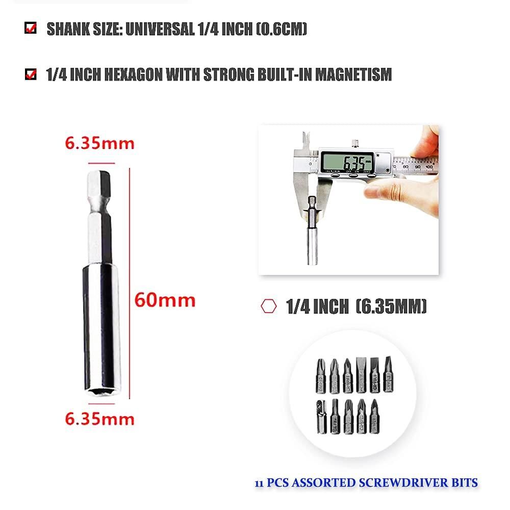 ALLTROVES Drill Bit Extension Set For Tight Space